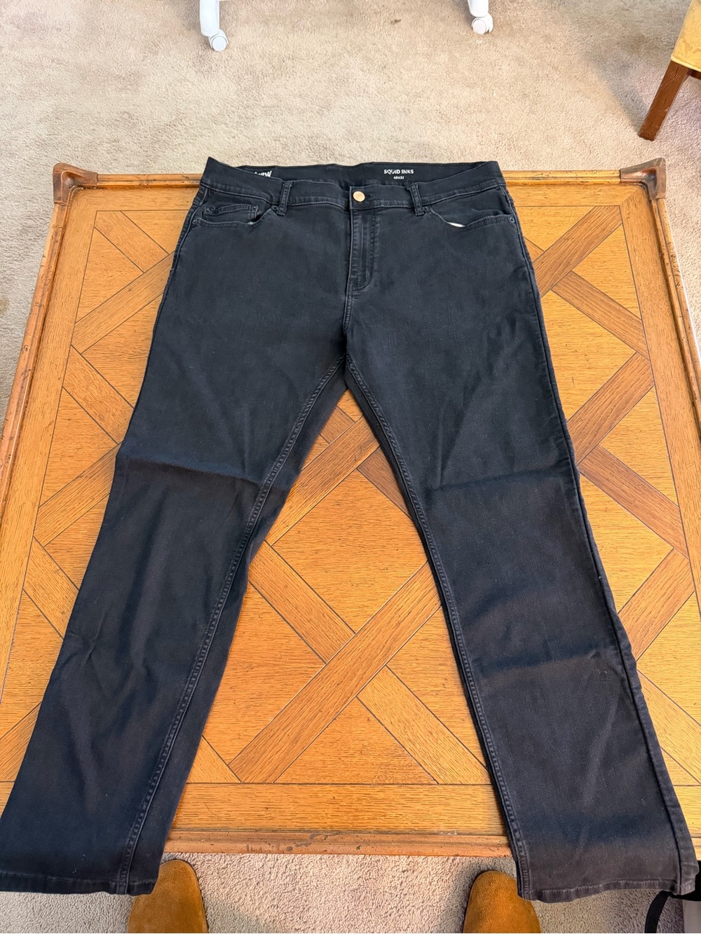 Mugsy Squid Inks Jeans Men 40x32 Black Stretch Slim Fit Pants Worn Once